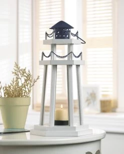 Wholesale Lighthouse Point Wooden Lantern