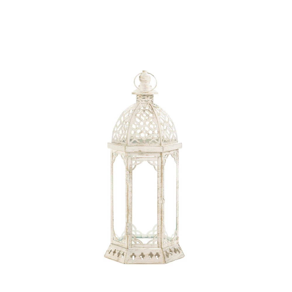 Wholesale Graceful Distressed Small White Lantern 1 Wholesale Graceful Distressed Small White Lantern