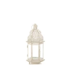 Wholesale Small Distressed White Lantern