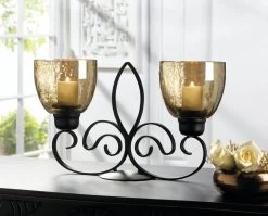 Wholesale Fleur De Lis Dual Candleholder