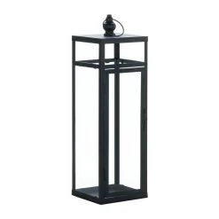 Wholesale Large Black Dramatic Geometry Lantern