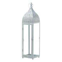 Wholesale Large Silver Moroccan Style Lantern