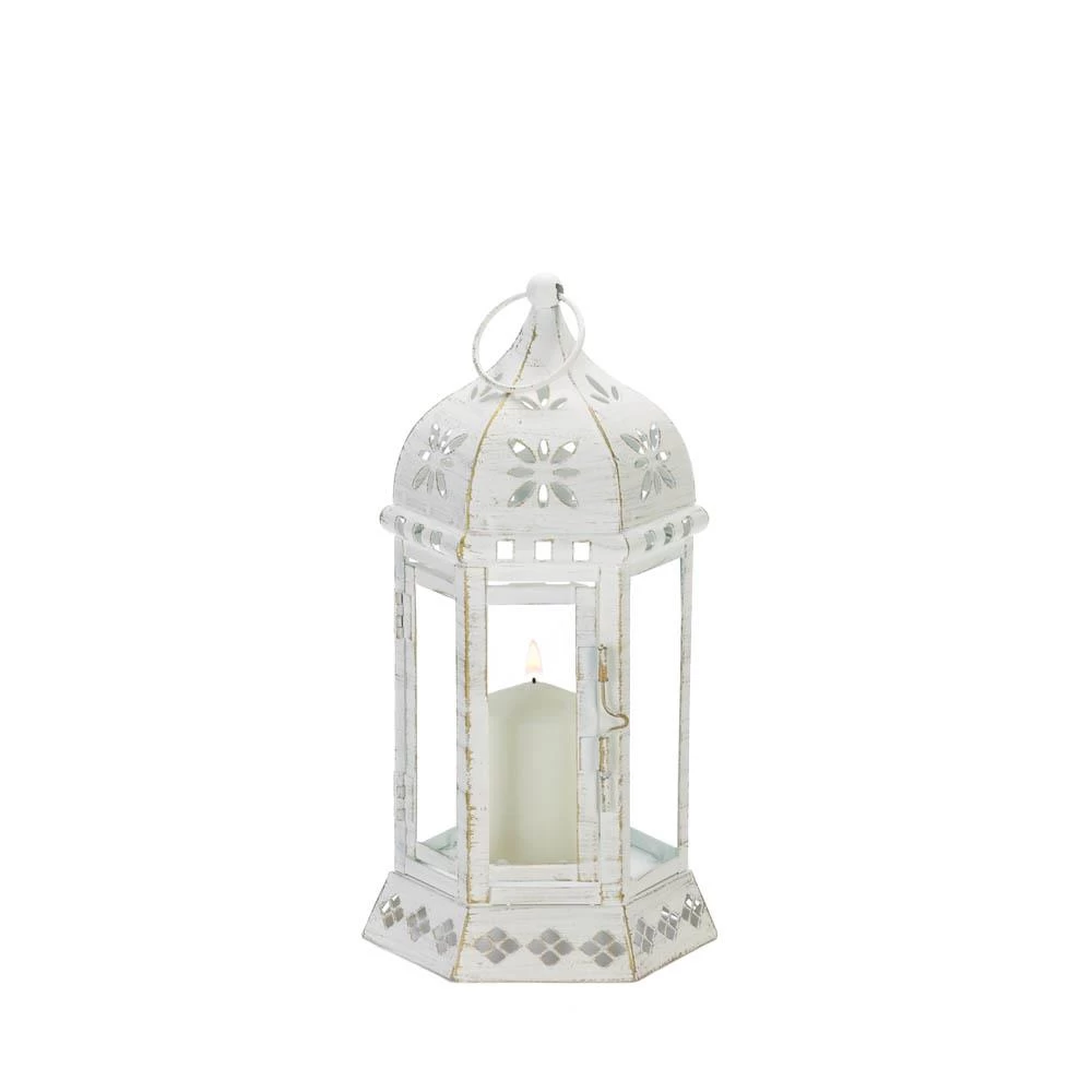 Wholesale Distressed Floral Lantern 2 Wholesale Distressed Floral Lantern - Image 2