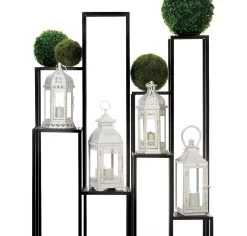 Wholesale White Lace Victorian Style Lantern -Unique Candle 10018612 2