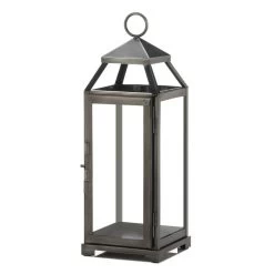 Wholesale Medium Brushed Pewter Lantern