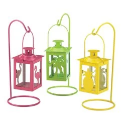 Wholesale Set Of 3 Tropical Mini Lanterns