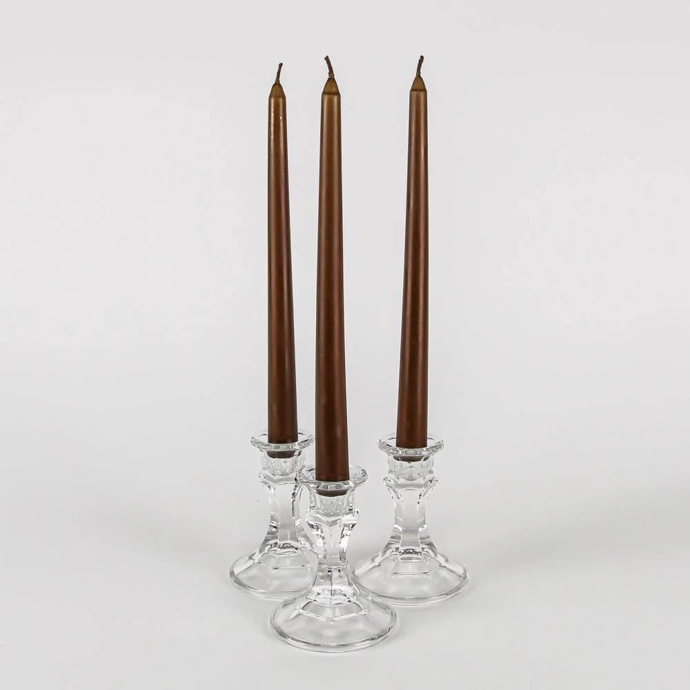 Richland Taper Candles 10" Brown Set Of 50 1 Richland Taper Candles 10" Brown Set Of 50