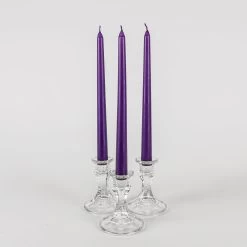 Richland Taper Candles 10" Purple Set Of 50