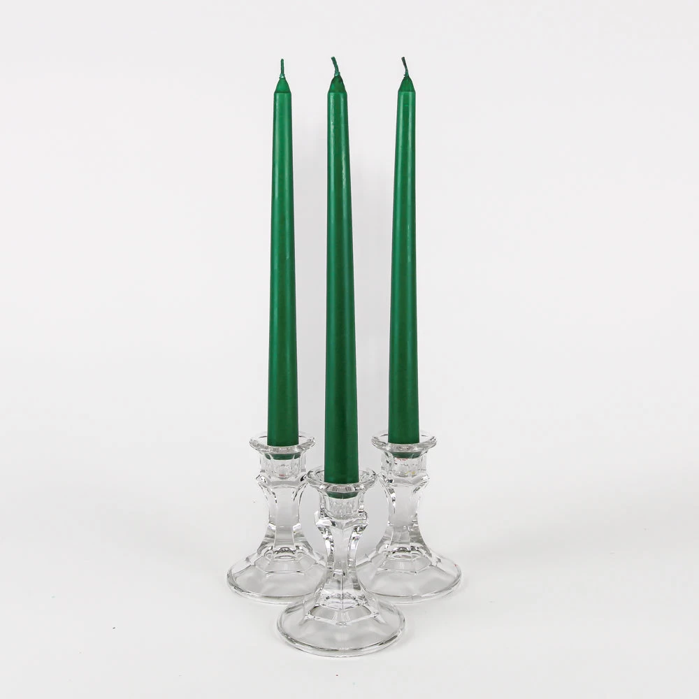 Richland Taper Candles 10" Dark Green Set Of 50 1 Richland Taper Candles 10" Dark Green Set Of 50