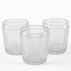 Richland Diamond Candle Holder Clear Set Of 6
