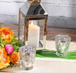 Richland Holder Royal Mercury Petite Silver Set Of 48 -Unique Candle 1459 ac05e046 aaf4 4aff 87d1 3cecf3021182