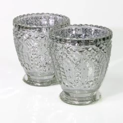 Richland Holder Royal Mercury Grande Silver Set Of 6 -Unique Candle 1462 7642 3 00591e14 cb5d 4918 ab58 9f36ba04f614