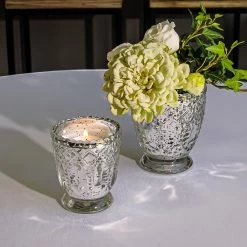 Richland Holder Royal Mercury Grande Silver Set Of 6 -Unique Candle 1462 7747 d47471a7 fd43 48ba a45c c565be876d2e