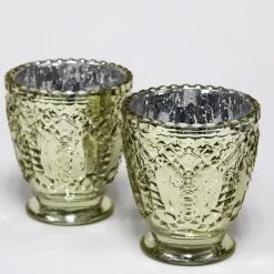 Richland Holder Royal Mercury Grande Metallic Gold Set Of 36 -Unique Candle 1463 0449 2