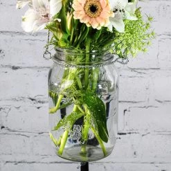 Eastland Large Mason Jar With Handle Set Of 12 -Unique Candle 1471 4260 2