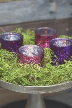 Richland Votive Holder Pinched Pink Mercury Set Of 48 9 Richland Votive Holder Pinched Pink Mercury Set Of 48 -Unique Candle 1564a 1