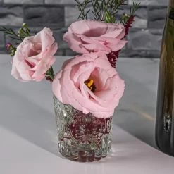 Richland Votive Holder Clear Textured Glass Set Of 12 -Unique Candle 1580 7260 2