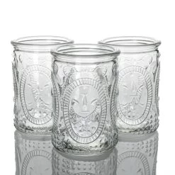 Richland Candle Holder Textured Glass Tall Set Of 12