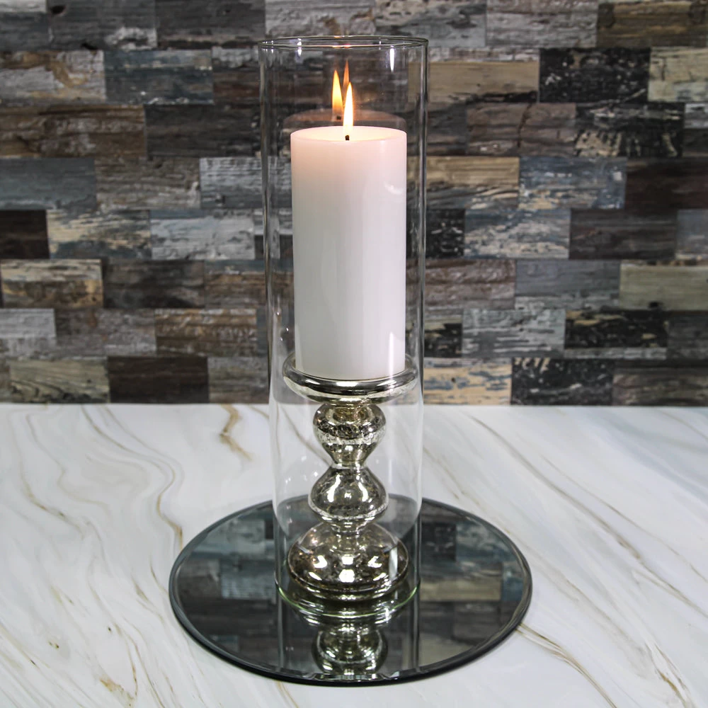 Richland Glass Chimney Candle Shade 4" X 14" 2 Richland Glass Chimney Candle Shade 4" X 14" - Image 2
