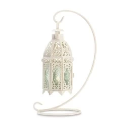 Wholesale White Fancy Lantern With Stand -Unique Candle 37439 2