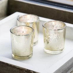 Richland Votive Candles & Richland Mercury Votive Holders Set Of 72