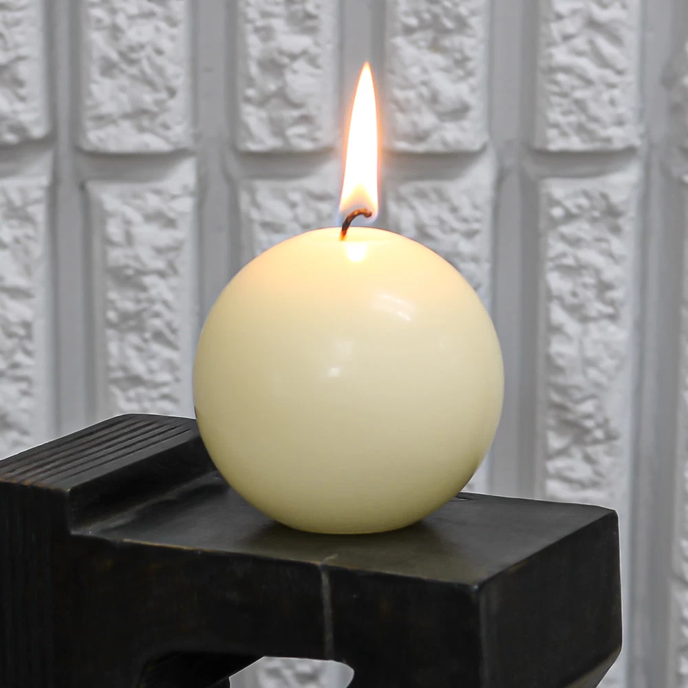 Richland Sphere Candle 3" Ivory Set Of 48 2 Richland Sphere Candle 3" Ivory Set Of 48 - Image 2