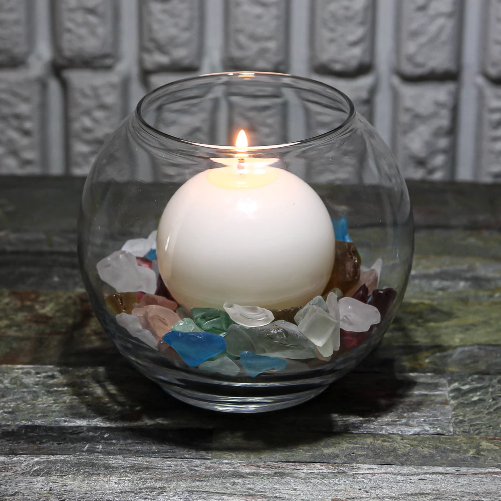 Richland Sphere Candle 3" White Set Of 12 2 Richland Sphere Candle 3" White Set Of 12 - Image 2