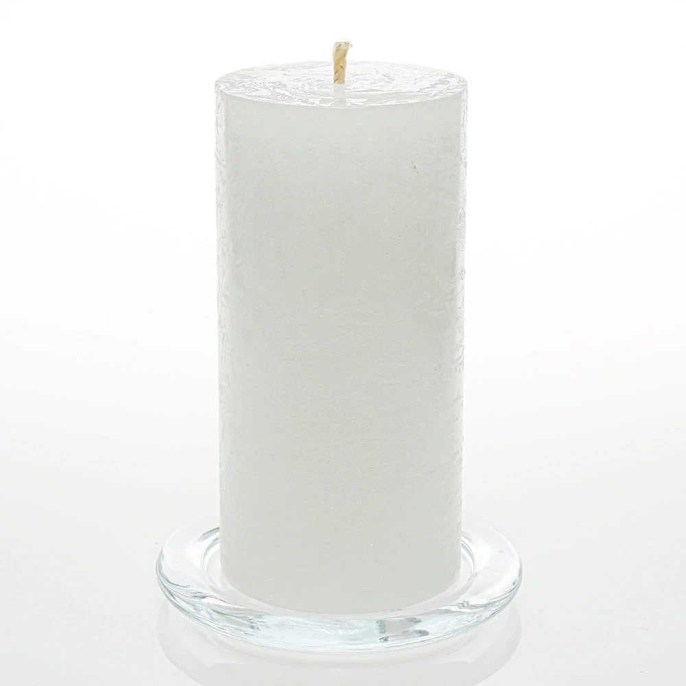 Richland Rustic Pillar Candle 3"x 6" White Set Of 6 1 Richland Rustic Pillar Candle 3"x 6" White Set Of 6