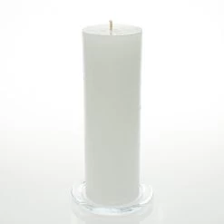 Richland Rustic Pillar Candle 3"x 9" White Set Of 24