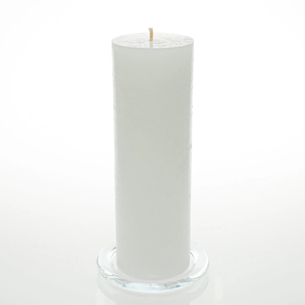 Richland Rustic Pillar Candle 3"x 9" White Set Of 24 1 Richland Rustic Pillar Candle 3"x 9" White Set Of 24