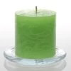 Richland Rustic Pillar Candle 3"x 3" Green Set Of 48