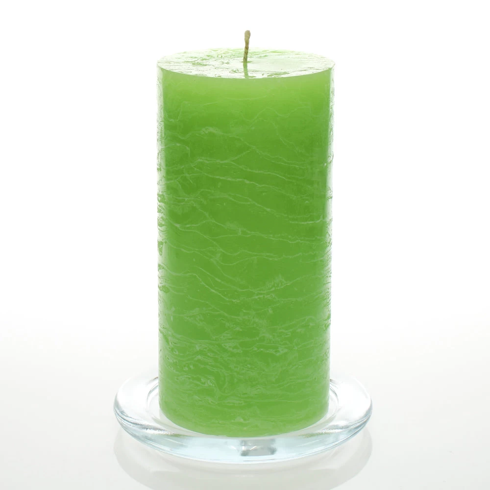Richland Rustic Pillar Candle 3"x 6" Green Set Of 6 1 Richland Rustic Pillar Candle 3"x 6" Green Set Of 6