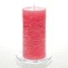 Richland Rustic Pillar Candle 3"x 6" Pink Set Of 12