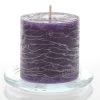 Richland Rustic Pillar Candle 3"x 3" Purple Set Of 48