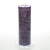 Richland Rustic Pillar Candle 3"x 9" Purple Set Of 12