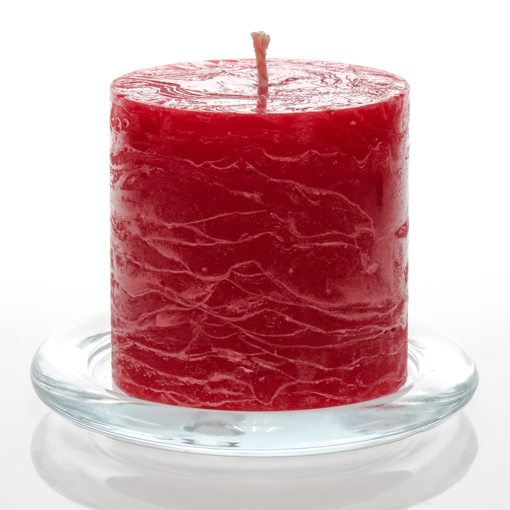 Richland Rustic Pillar Candle 3"x 3" Red Set Of 48 1 Richland Rustic Pillar Candle 3"x 3" Red Set Of 48