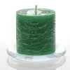 Richland Rustic Pillar Candle 3"x 3" Dark Green Set Of 48