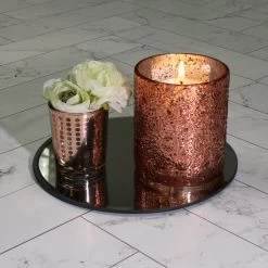 Richland Rose Gold Dotted Glass Holder - Small Set Of 72 -Unique Candle 7067 5112 f2386ef3 09c3 42fd a992 c67583e851c8
