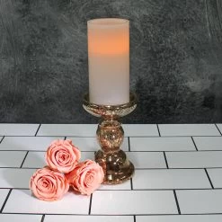Richland Flameless LED Pillar Candles 3"x6" White Set Of 6 -Unique Candle 7106 4411 a990f817 43f8 40a8 919b 262d41384f58