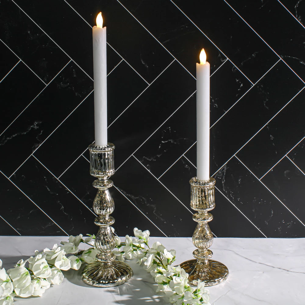 Richland White LED Taper Candles 9.75" Set Of 48 2 Richland White LED Taper Candles 9.75" Set Of 48 - Image 2