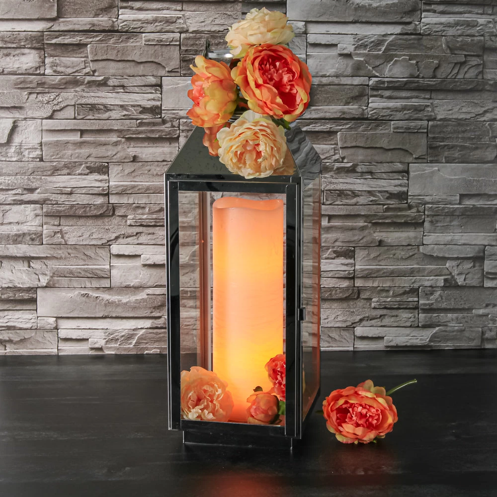 Richland 4" X 12" Large LED Pillar Candle With Wavy Top - Set Of 6 2 Richland 4" X 12" Large LED Pillar Candle With Wavy Top - Set Of 6 - Image 2