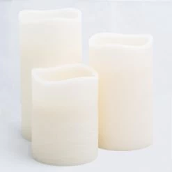 Richland LED Big Pillar Candles Ivory 6β Set Of 12