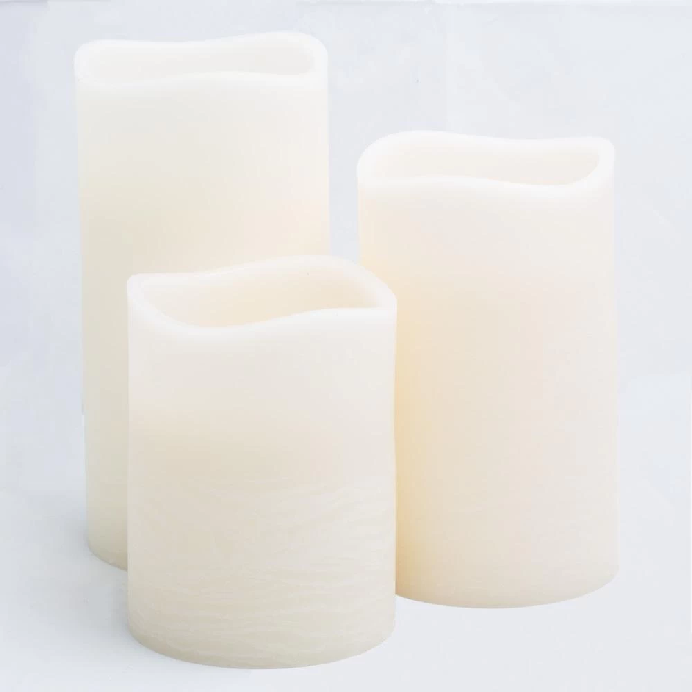 Richland LED Big Pillar Candles Ivory 6” Set Of 12 1 Richland LED Big Pillar Candles Ivory 6” Set Of 12
