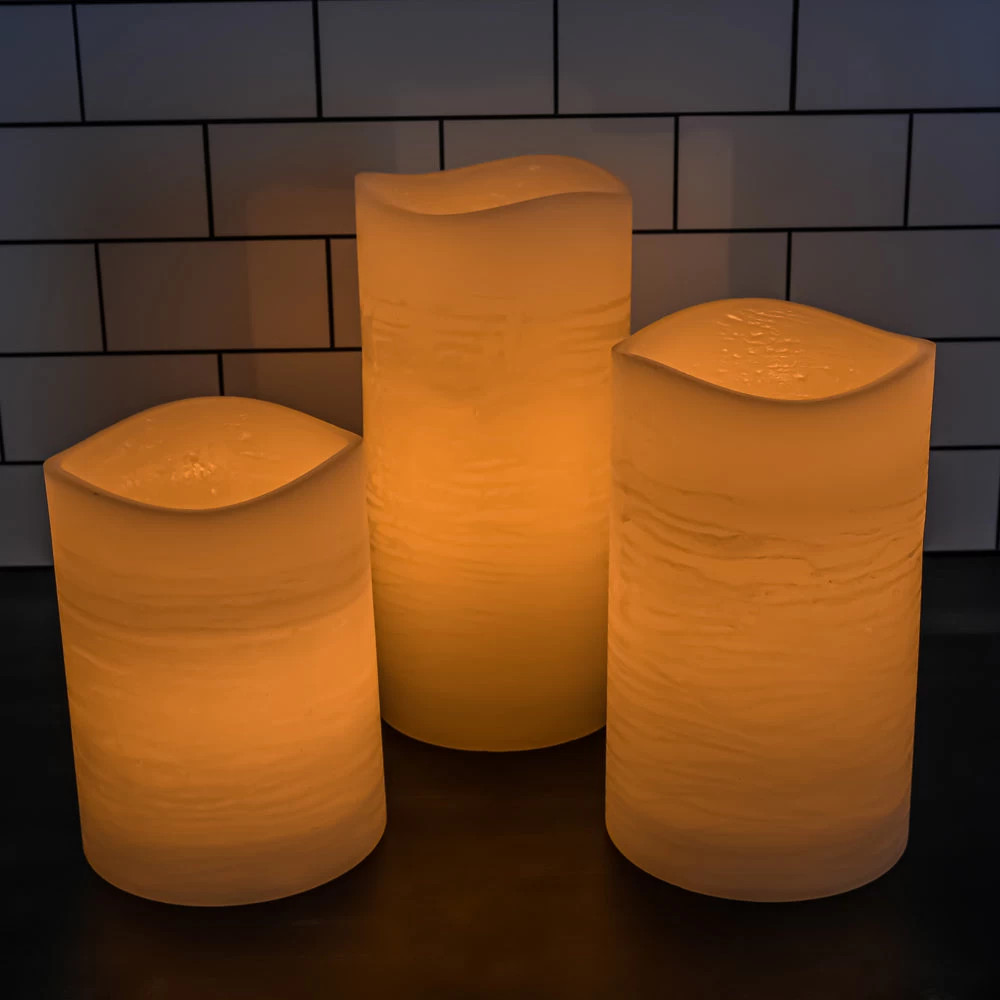 Richland LED Big Pillar Candles Ivory 6” Set Of 12 2 Richland LED Big Pillar Candles Ivory 6” Set Of 12 - Image 2