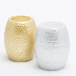 Richland Oval LED Candle Gold Metallic Set Of 12 -Unique Candle 7187 7188 1