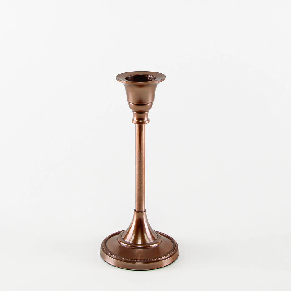 Taper Candlestick Rose Gold 7in 1 Taper Candlestick Rose Gold 7in