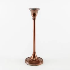 Taper Candlestick Rose Gold 9in