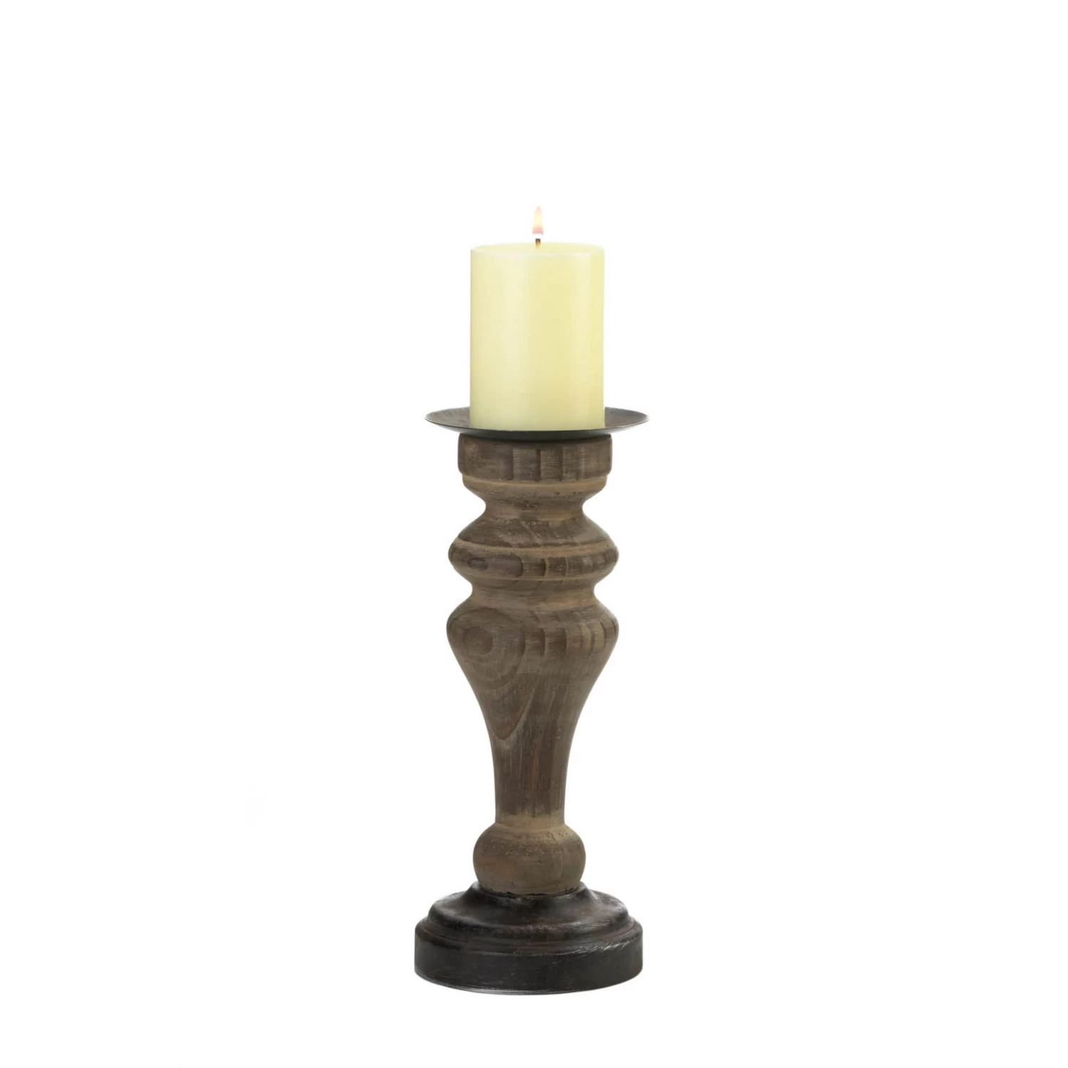 Wholesale Antique-Style Wooden Column Candleholder 2 Wholesale Antique-Style Wooden Column Candleholder - Image 2