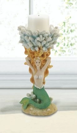 Wholesale Grand Mermaid Candleholder -Unique Candle 849179041328 3