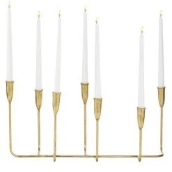 Richland Cosmos Gold Candelabra 21"